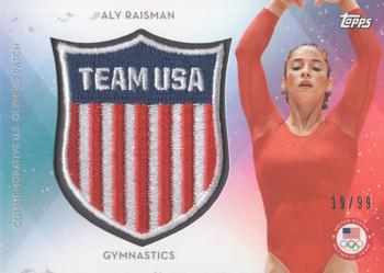 2016 Topps U.S. Olympic & Paralympic Team Hopefuls - Crest Patches #USTC-ARA Aly Raisman Front