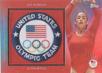 2016 Topps U.S. Olympic & Paralympic Team Hopefuls - Team Patches Red #USAP-ARA Aly Raisman Front