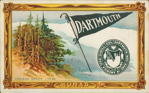 1910 Murad Cigarettes Cabinets (T6) #6 Dartmouth Front