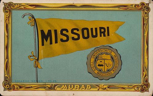 1910 Murad Cigarettes Cabinets (T6) #19 Missouri Front