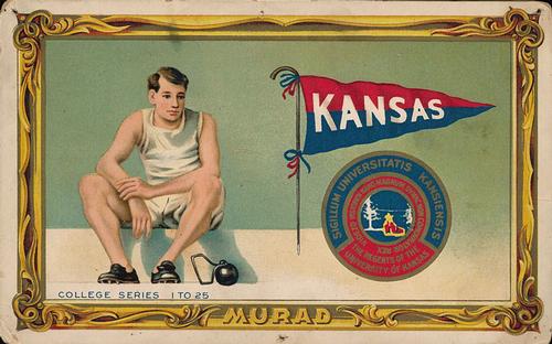1910 Murad Cigarettes Cabinets (T6) #21 Kansas Front