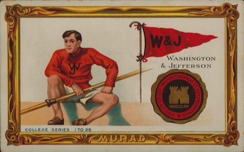 1910 Murad Cigarettes Cabinets (T6) #23 Washington & Jefferson Front