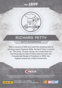 2016 Panini The National - Legends #LEG9 Richard Petty Back