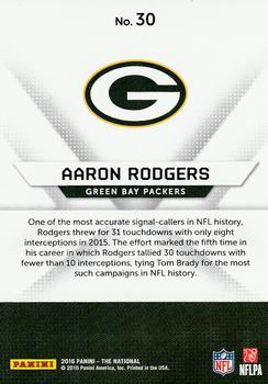 2016 Panini The National - Hyper Plaid #30 Aaron Rodgers Back