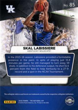 2016 Panini The National VIP - Green Flash #85 Skal Labissiere Back