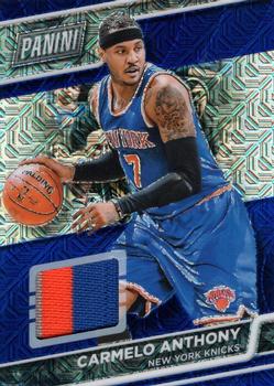 2016 Panini The National VIP - Relics Blue Pulsar #4 Carmelo Anthony Front