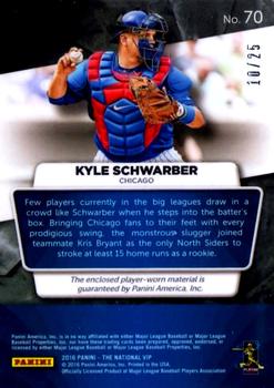 2016 Panini The National VIP - Relics Blue Pulsar #70 Kyle Schwarber Back