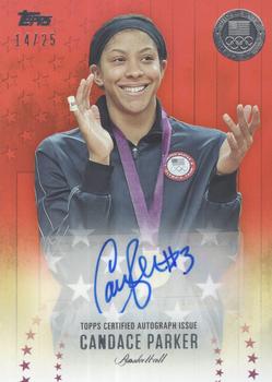 2016 Topps U.S. Olympic & Paralympic Team Hopefuls - Champion Autographs Red #USOCA-CP Candace Parker Front