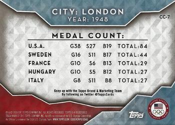 2016 Topps U.S. Olympic & Paralympic Team Hopefuls - Closing Ceremony #CC-7 London 1948 Olympic Games Back
