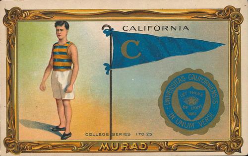 1910 Murad Cigarettes Cabinets (T6) - Type 2 #16 California University Front