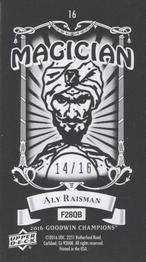 2016 Upper Deck Goodwin Champions - Black Metal Magician Minis #16 Aly Raisman Back