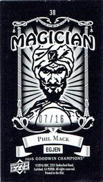 2016 Upper Deck Goodwin Champions - Black Metal Magician Minis #38 Phil Mack Back