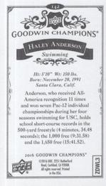 2016 Upper Deck Goodwin Champions - Minis #142 Haley Anderson Back