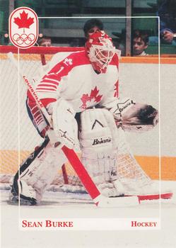 1992 BNA Canadian Winter Olympics Hopefuls #185 Sean Burke Front