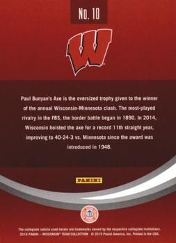 2015 Panini Wisconsin Badgers #10 Traditions Back