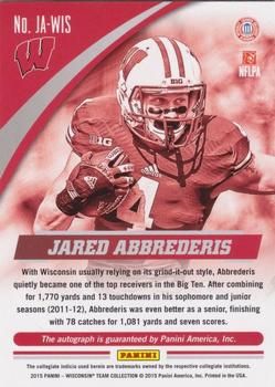 2015 Panini Wisconsin Badgers - Autographs #JA-WIS Jared Abbrederis Back