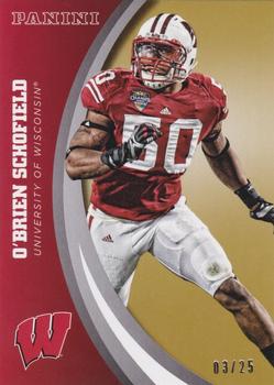 2015 Panini Wisconsin Badgers - Gold #30 O'Brien Schofield Front