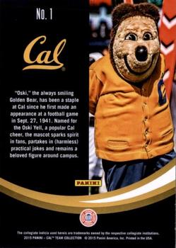 2015 Panini California Golden Bears #1 Oski Back