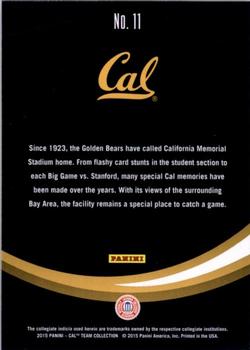 2015 Panini California Golden Bears #11 California Memorial Stadium Back