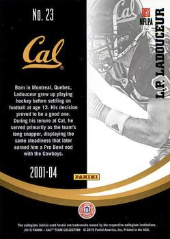 2015 Panini California Golden Bears #23 L.P. Ladouceur Back