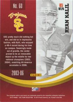 2015 Panini USC Trojans #60 Ryan Kalil Back