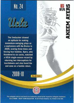 2015 Panini UCLA Bruins #24 Akeem Ayers Back