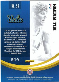 2015 Panini UCLA Bruins #56 Bill Walton Back