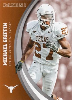 2015 Panini Texas Longhorns #40 Michael Griffin Front