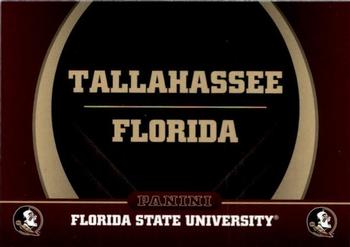 2015 Panini Florida State Seminoles #2 Tallahassee Florida Front