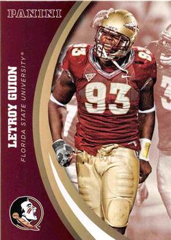 2015 Panini Florida State Seminoles #38 Letroy Guion Front