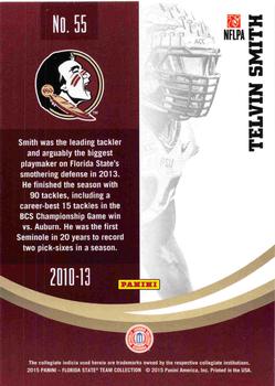 2015 Panini Florida State Seminoles #55 Telvin Smith Back