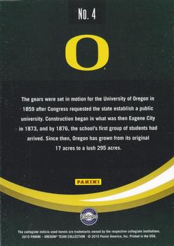 2015 Panini Oregon Ducks #4 Oregon History Back