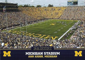 2015 Panini Michigan Wolverines #8 Michigan Stadium Front
