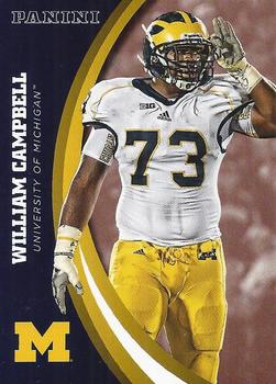 2015 Panini Michigan Wolverines #40 William Campbell Front