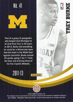 2015 Panini Michigan Wolverines #41 Trey Burke Back