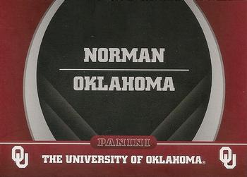 2016 Panini Oklahoma Sooners #2 Norman Oklahoma Front