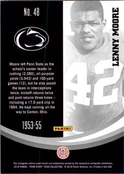 2016 Panini Penn State Nittany Lions #48 Lenny Moore Back