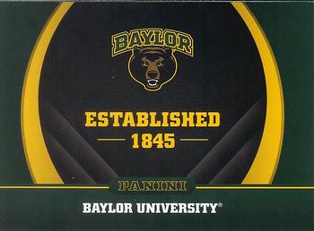 2016 Panini Baylor Bears #3 Baylor University Front