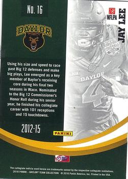 2016 Panini Baylor Bears #16 Jay Lee Back