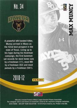 2016 Panini Baylor Bears #34 Max Muncy Back