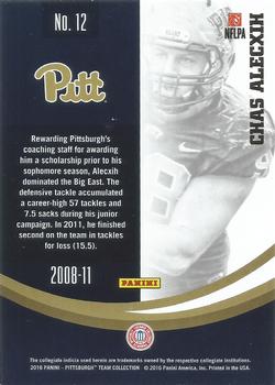 2016 Panini Pittsburgh Panthers #12 Chas Alecxih Back