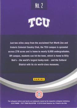 2016 Panini TCU Horned Frogs #2 Map Back