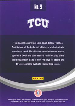 2016 Panini TCU Horned Frogs #9 Sam Baugh Indoor Practice Facility Back