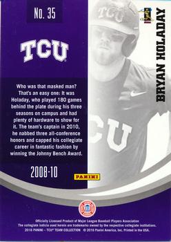 2016 Panini TCU Horned Frogs #35 Bryan Holaday Back