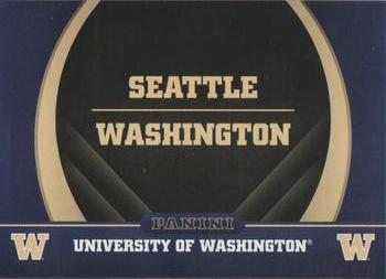 2016 Panini Washington Huskies #2 University of Washington Front