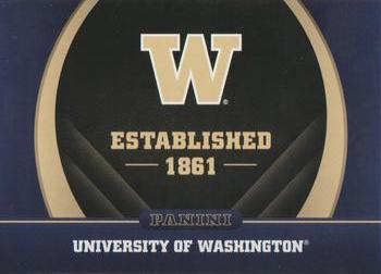 2016 Panini Washington Huskies #3 University of Washington Front