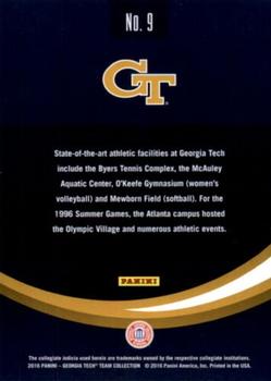 2016 Panini Georgia Tech Yellow Jackets #9 Athletic Facilities Back