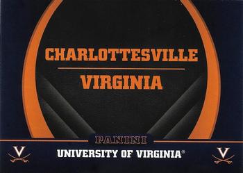 2016 Panini Virginia Cavaliers #2 Charlottesville, Virginia Front