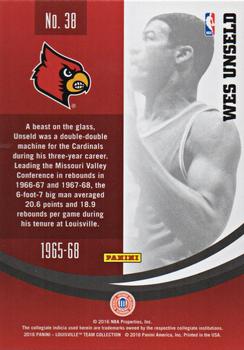 2016 Panini Louisville Cardinals #38 Wes Unseld Back