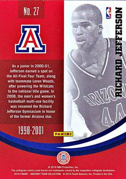2016 Panini Arizona Wildcats #27 Richard Jefferson Back